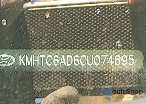 2012 Hyundai Veloster Base W/Red/Black z USA, uszkodzony, nr VIN KMHTC6AD6CU074895